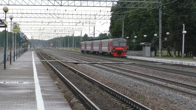 Бывшая "Перервинская помойка" электропоезд ЭД4М-0043 станция Бородино смотреть онлайн