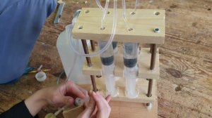 ГИДРАВЛИЧЕСКИЙ ПРЕСС ИЗ ШПРИЦОВ ОТ Славы