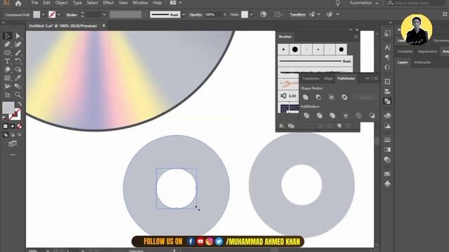 How to Make a CD in Adobe Illustrator | CD Design Tutorial | IT Track Learning смотреть онлайн
