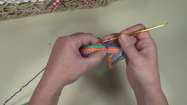 Рельефный 3D узор крючком. Groovyghan. A relief pattern crocheted. Вяжем с Оксаной Валерьевной. смотреть онлайн