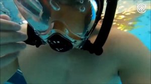 Маска для плавания с 2 трубками