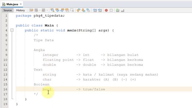 Java 04 - Tipe Data dan Variable - Tutorial Java Netbeans Indonesia смотреть онлайн