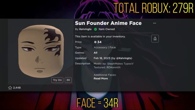 ROBLOX AVATAR: Yoriichi Tsugikuni(Demon Slayer) | How to make it смотреть онлайн