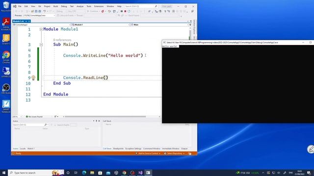 VB Console.writeline and console.write смотреть онлайн