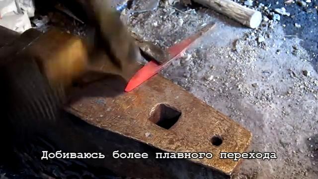 Ковка якутского ножа, якутские ножи от кузницы Вещий лес смотреть онлайн