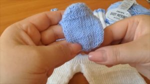 Детские штанишки спицами для новорожденного.
