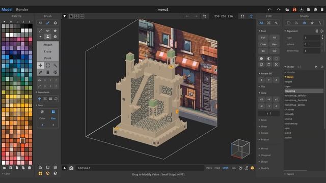 Texture Mapping In MagicaVoxel