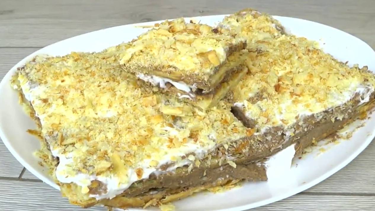 Новогоднее меню закусочный ТОРТ с КУРИНОЙ ПЕЧЕНЬЮ простой и ВКУСНЫЙ рецепт! смотреть онлайн