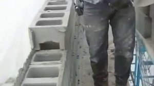 кладка керамзитобетонных блоков