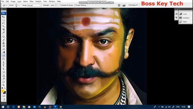 Digital painting photoshop | photoshop sumdge oil effect | wacom digital painting | sumdge painting смотреть онлайн