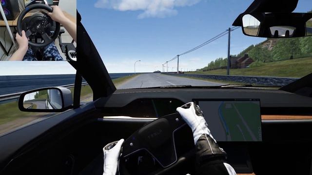 Assetto Corsa - Tesla Model X Plaid [Steering Wheel Gameplay] смотреть онлайн