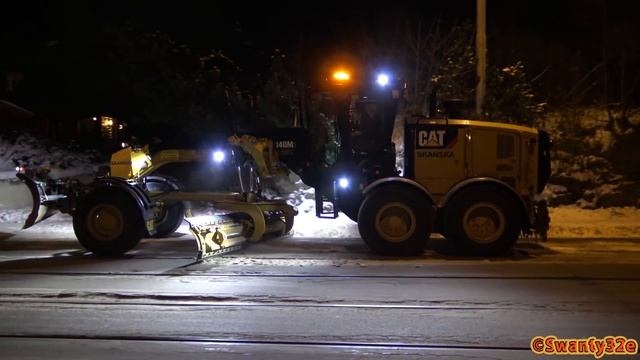 4K| CAT 140M3, John Deere 6920S & 6150R With Snowblower смотреть онлайн