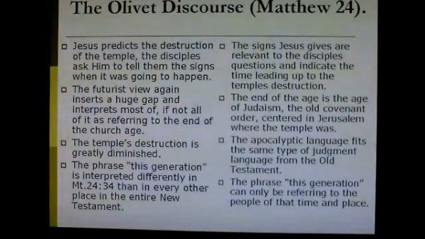 Preterism or futurism