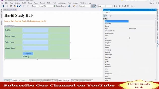 Save Data into Oracle 11g Database in Asp.Net C# | Hindi | Free Online Learning Classes смотреть онлайн