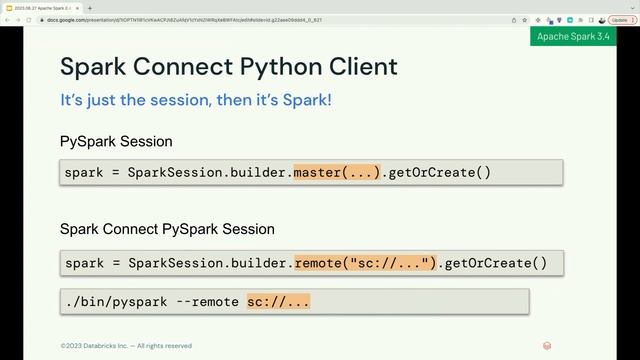 Deep Dive into the New Features of Apache Spark™ 3.4 смотреть онлайн