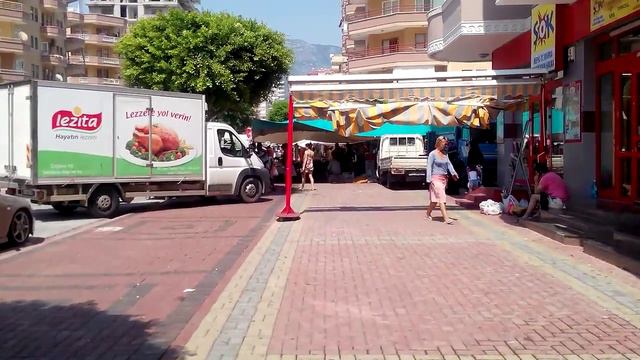 Вторничный рынок в августе 2015. И, ещё немного о хамаме. Аланья, Турция. смотреть онлайн