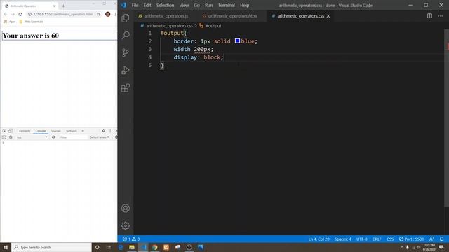 JavaScript (adding, subtracting, multiplying, dividing) смотреть онлайн