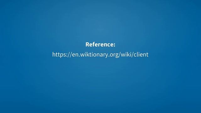 Client | Meaning of client ? ? смотреть онлайн