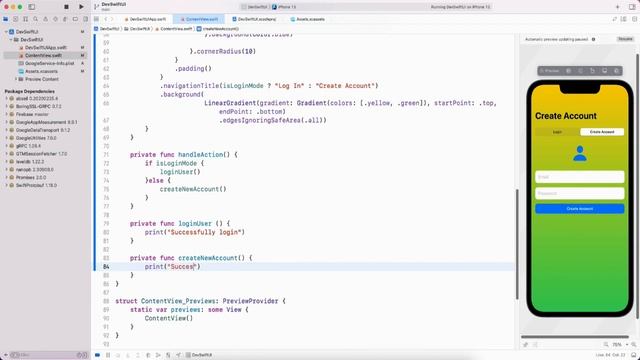 SwiftUI Firebase Login Register - Firebase Auth смотреть онлайн