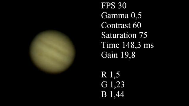 Jupiter im 8" Teleskop vom 12.01.2014 смотреть онлайн