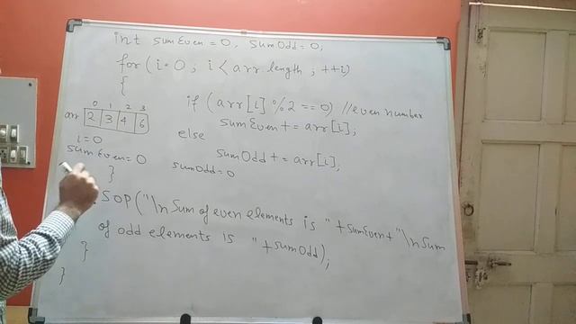 ICSE Computer Applications | JAVA Program | Sum of even and odd elements смотреть онлайн