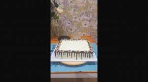 Кондитерский влог ПРЯМОУГОЛЬНЫЙ ТОРТ 4 кг соберем вместе