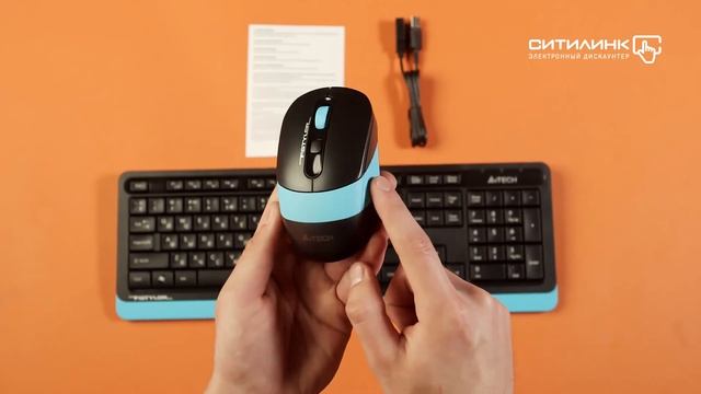 Обзор комплекта (клавиатура+мышь) A4TECH Fstyler FG1010 | Ситилинк смотреть онлайн