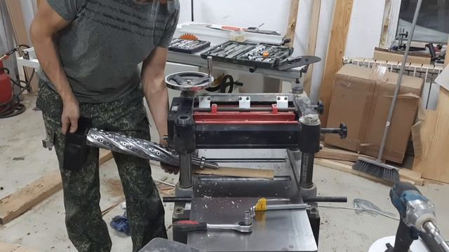 Шейперный (спиральный) вал на рейсмус WARRIOR W0205 смотреть онлайн