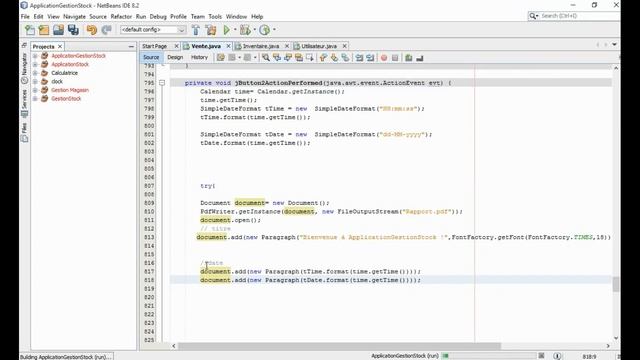 Projet@ java 70 : COMMENT FAIRE LE RAPPORT EN JAVA SOUS NETBEANS ? Partie 2 смотреть онлайн
