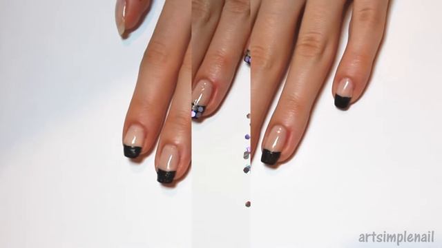 Французский маникюр в домашних условиях | Disco French Nail Art смотреть онлайн