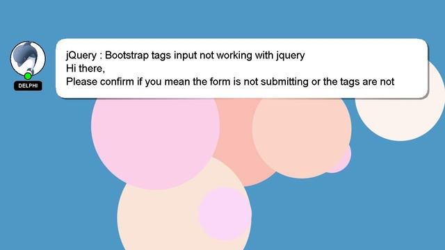 jQuery : Bootstrap tags input not working with jquery смотреть онлайн