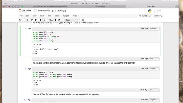 Python Workshop: Comparisons смотреть онлайн