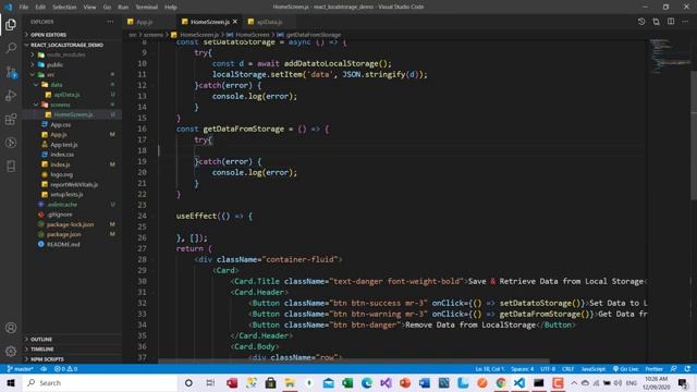 React Hooks Use localstorage || Save Get Remove Data From Storage || React js with LocalStorage смотреть онлайн