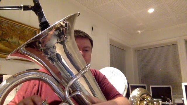 Eb tuba microphone testing Sennheiser e815s смотреть онлайн