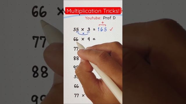 Multiplication Tricks! #math #mathematics #mathstricks #maths #mathhacks смотреть онлайн