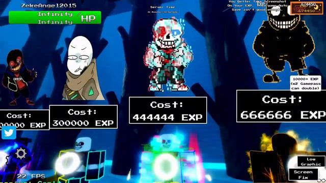 Wiki Sans And Fatal Error Sans Showcase (Sans AUs Fighter)