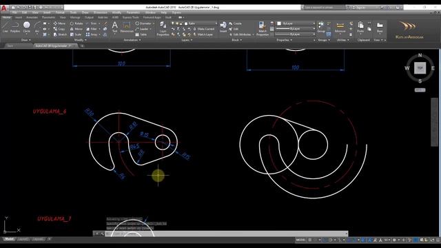AutoCAD 10 adet 2B/2D Uygulama (samples ) смотреть онлайн