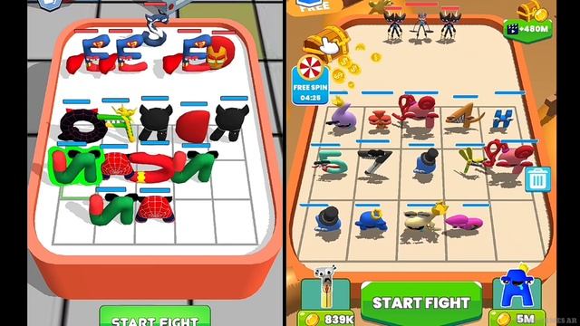 Alphabet Lore + Number Lore | Merge Alphabet Hero Color Battle | Abcdefghijklmnopqrstuvwxyz