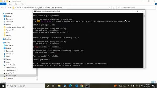 Part : 3 React Environment Setup | React Installation & Create First React App in Hindi in 2022 смотреть онлайн
