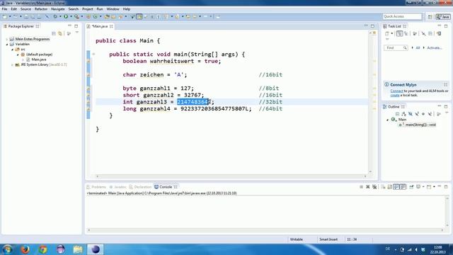 Java Tutorial #6 Basisdatentypen [Deutsch][HD] смотреть онлайн