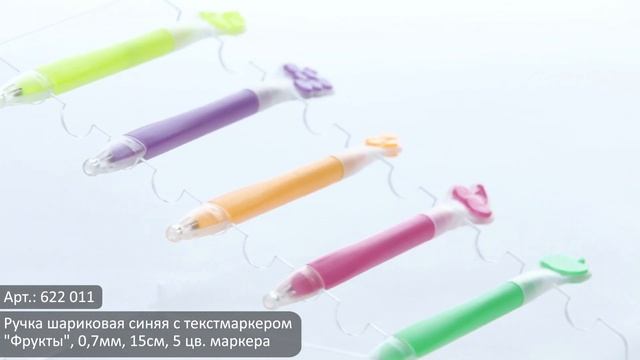Видеообзор от ТМ Clipstudio: Ручка шариковая "Фрукты"(Арт. 622-011) смотреть онлайн