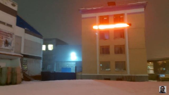 Воркута. Прогулка по зимнему ночному городу. 26.10.2021 г. #Snow #PolarCircle #Winter смотреть онлайн