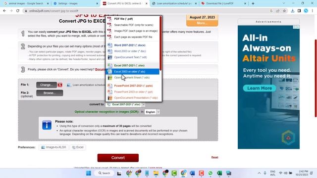 jpg file convert to excel смотреть онлайн