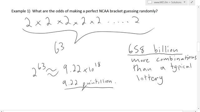 Odds of Having a Perfect NCAA March Madness Bracket смотреть онлайн