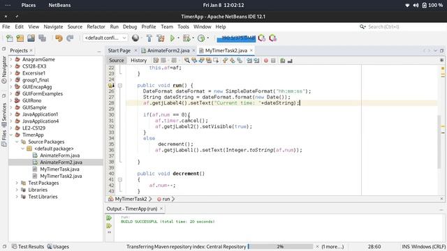 CS128: TimerTask with schedule смотреть онлайн