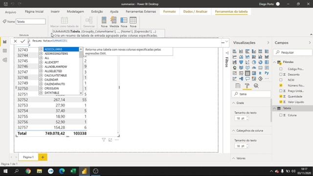 A IMPORTÂNCIA DA FUNÇÃO SUMMARIZE PARA O PROFISSIONAL CONTÁBIL - POWER BI PARA CONTADORES смотреть онлайн