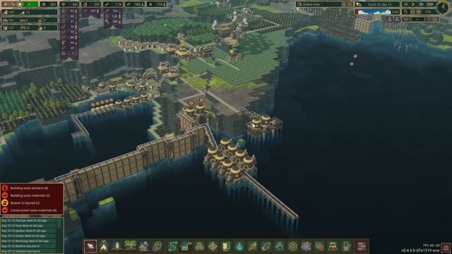 The long and flooded road - Cratered Custom Map - Timberborn Gameplay смотреть онлайн