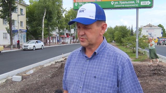 Ремонт дороги и благоустройство центральной пешеходной аллеи по проспекту Ленина смотреть онлайн