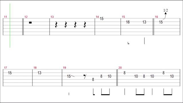 Bee Gees - How Deep Is Your Love Guitar Solo Tab+BackingTrack