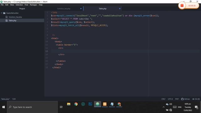 How to Fetch Data From Database in PHP And Display HTML | Saadullahsultan | PHP смотреть онлайн